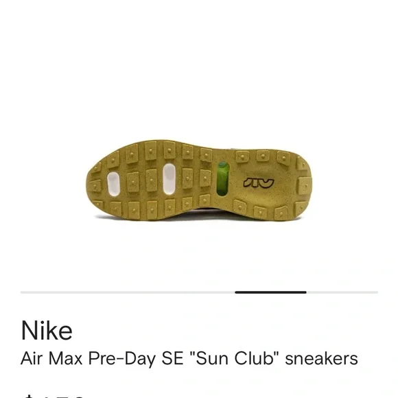 Nike Purple and White Athletic Shoes Air Max Pre-Day. The Sun Club, Size 9 - Picture 5 of 11